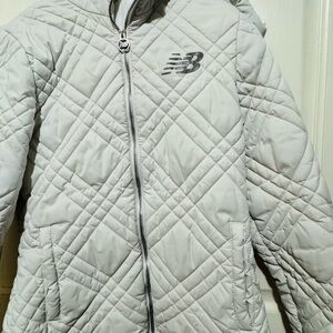 New Balance Quilted Jacket in White